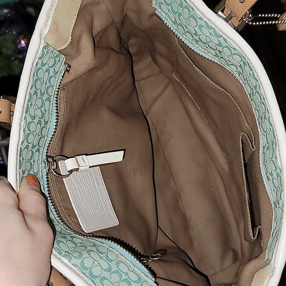 AUTHENTIC COACH PASTEL PATCHWORK POPPY SHOULDER BAG - Picture 5 of 9